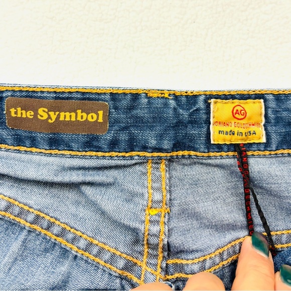 Adriano Goldschmied The Symbol Button Fly Faded Straight Leg Jeans (31/32) - Picture 11 of 16